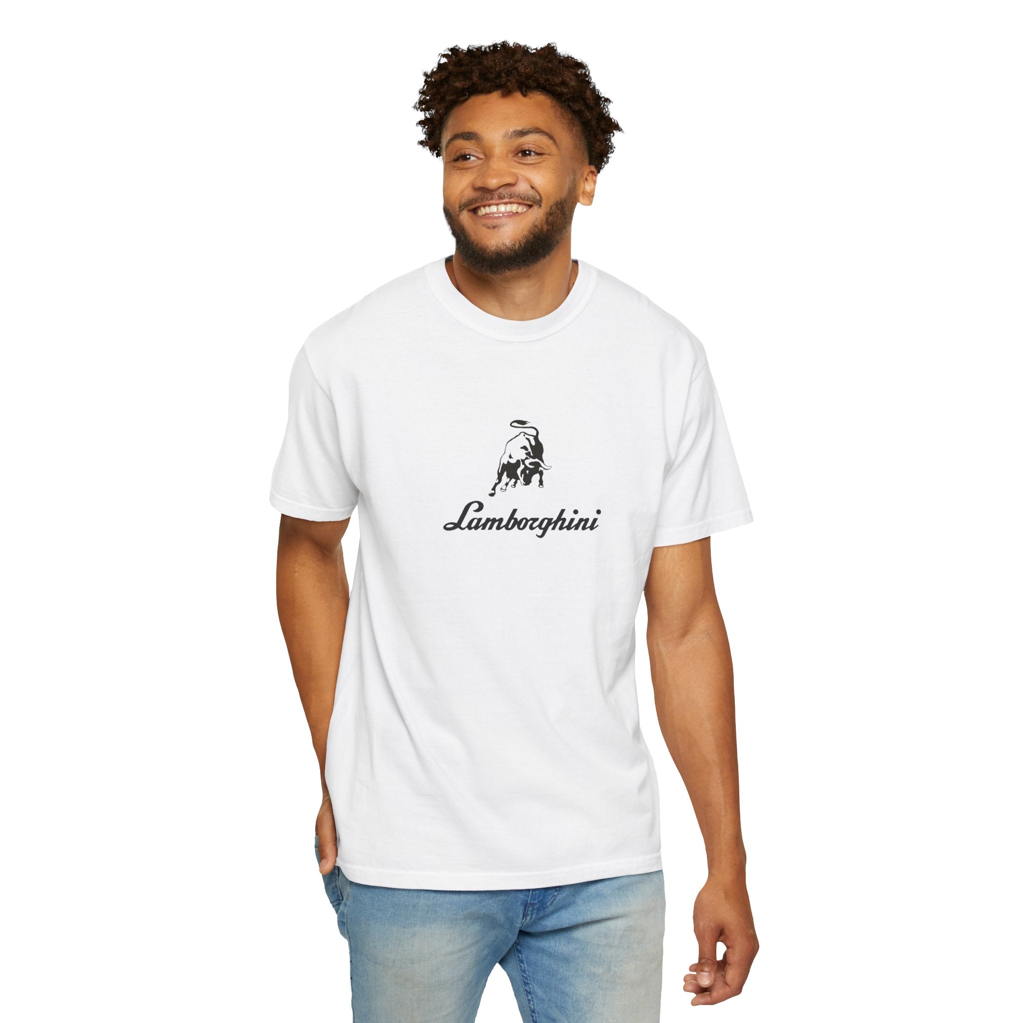 Lamborghini Aventador SVJ Graphic T-Shirt — Italian Supercar Logo Tee