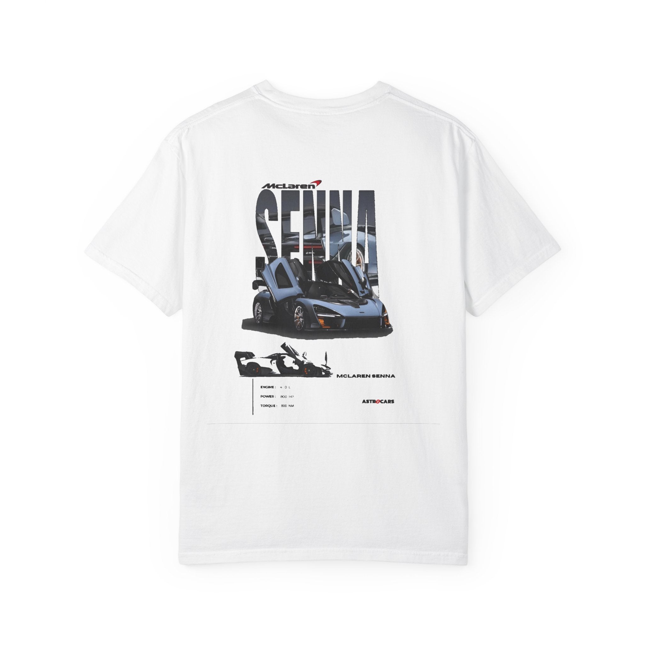 McLaren Senna Graphic T-Shirt — Supercar Racing Poster Tee